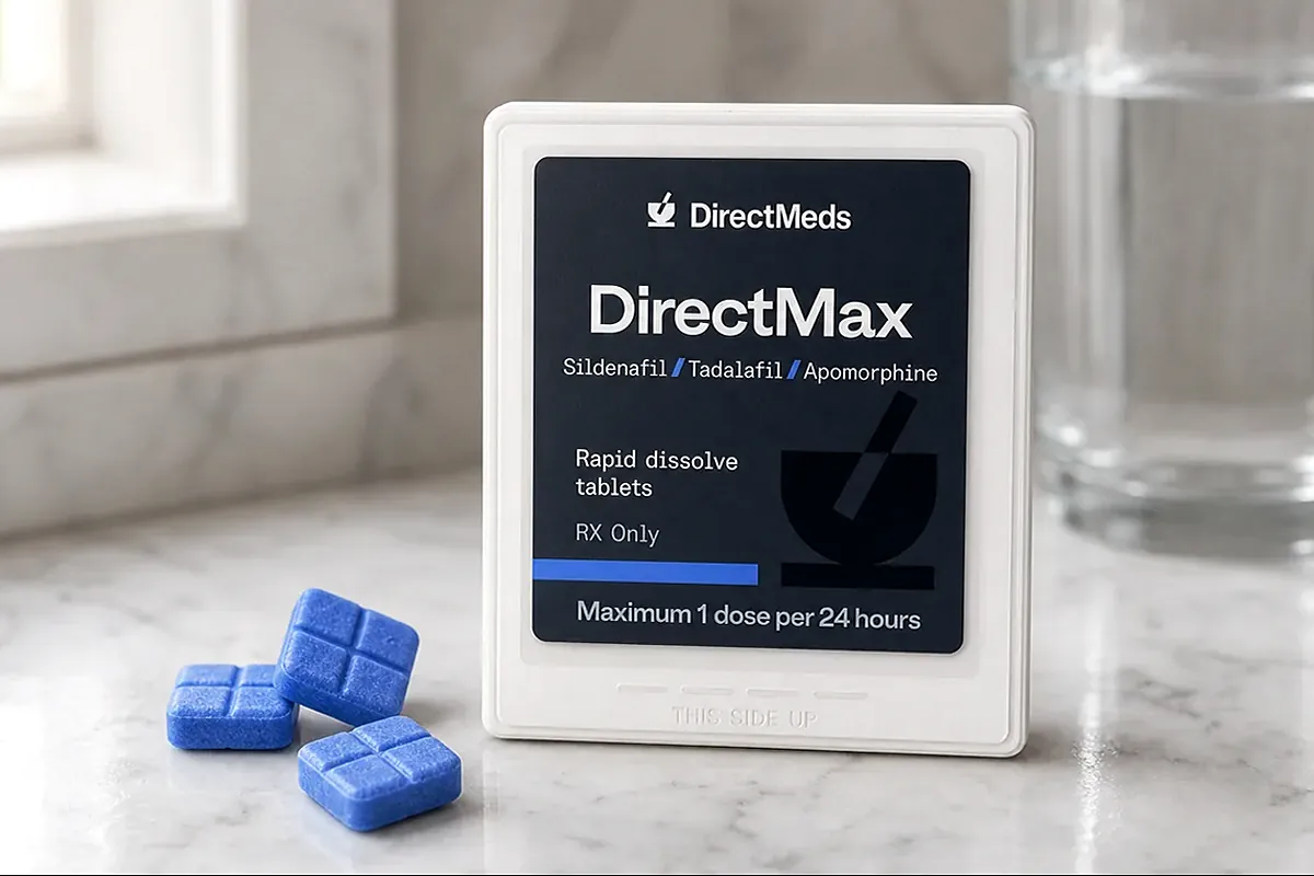 DirectMax rapid-dissolve tablet held in hand